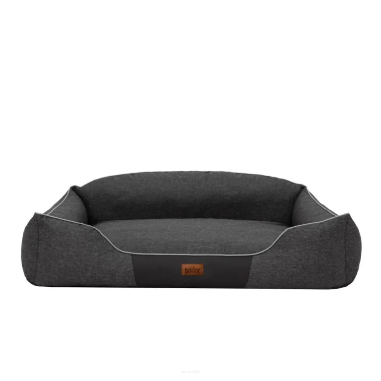 Cuccia per cani Oxford Antracite con accesso facile.
