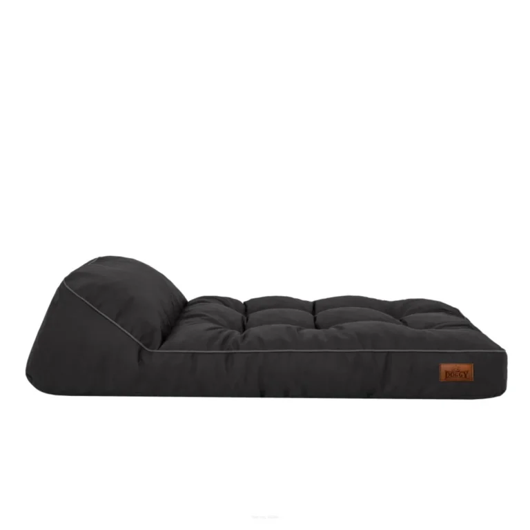 materasso per cani Chaise Longue color antracite visto di lato