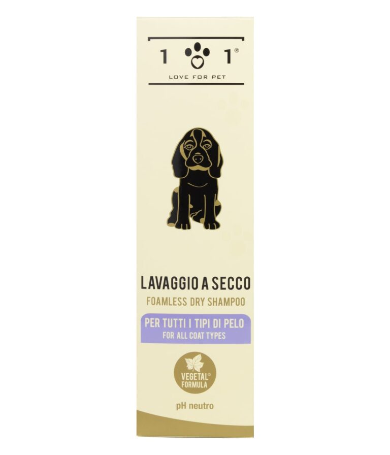 Shampoo a secco per cani adatto a tutti i tipi di pelo