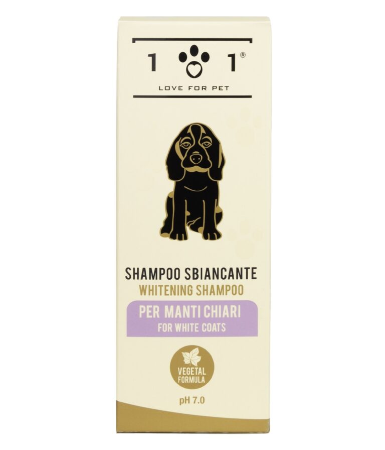 Shampoo per cani a pelo chiaro