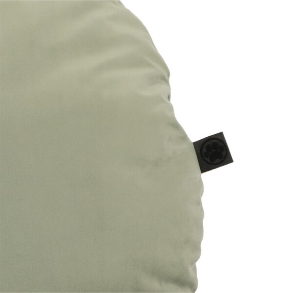 Orlo del Cuscino per cani rotondo in velluto colore soft green