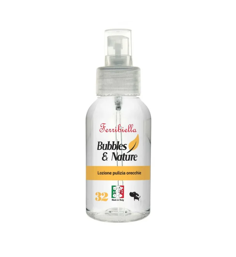 detergente per la pulizia delle orecchie dei cani 100ml