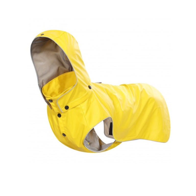 Impermeabile per cani colore giallo