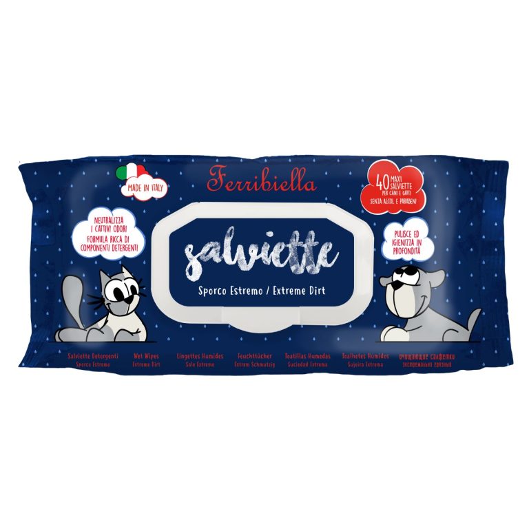 salviette igienizzanti per cani extreme 40 pz
