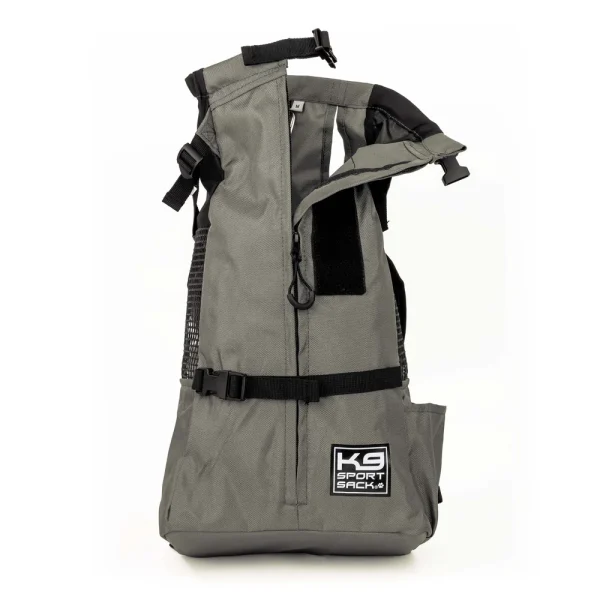 zaino trasportino per cani sport sack k9 colore grigio