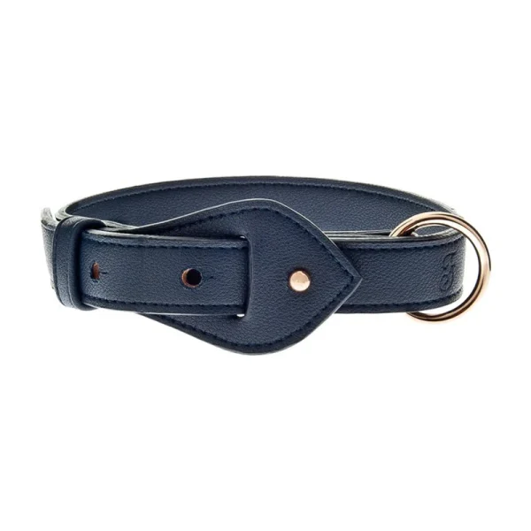 collare per cani mokka blu