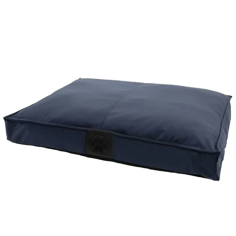 Materasso per cani in velluto color navy blue