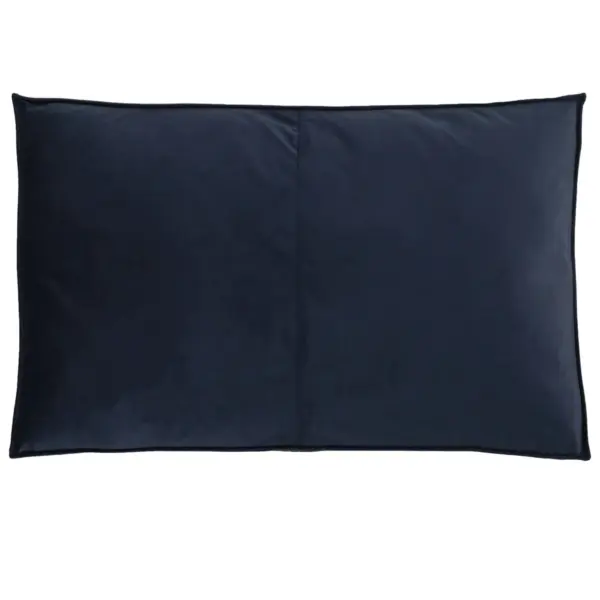 Superficie in velluto color navy blue del materasso per cani